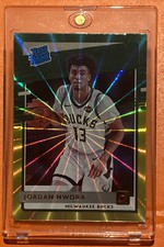 🔥Jordan Nwora Holo Green And Yellow Laser Parallel!! Rated Rookie Card Donruss!