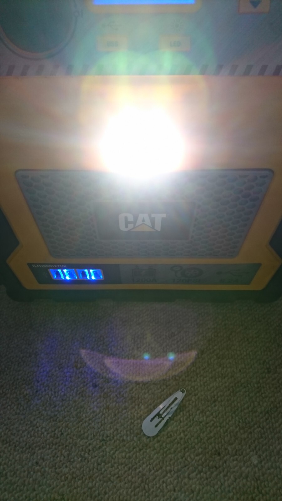 CAT 1200 AMPS Jump Starter Portable USB Charger and Air Compressor