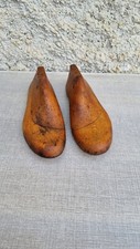 Antica Coppia Di Forme Di Legno Di Scarpe Modernariato Anni '50 '60 Num 38