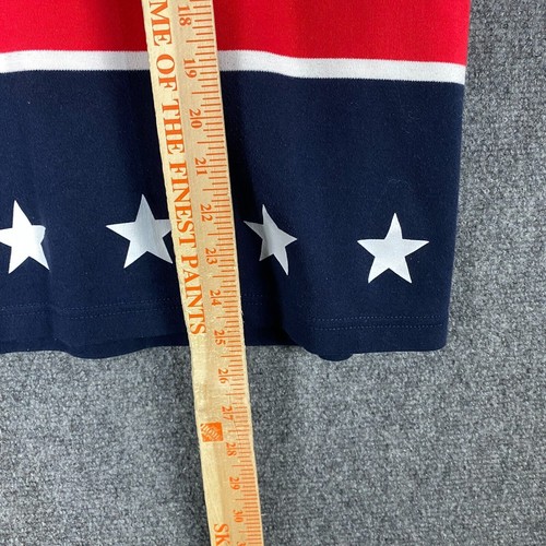 White Stag T-Shirt Women's Large 12/14 USA Flag Design Short Sleeve Cotton Blend - Picture 5 of 7