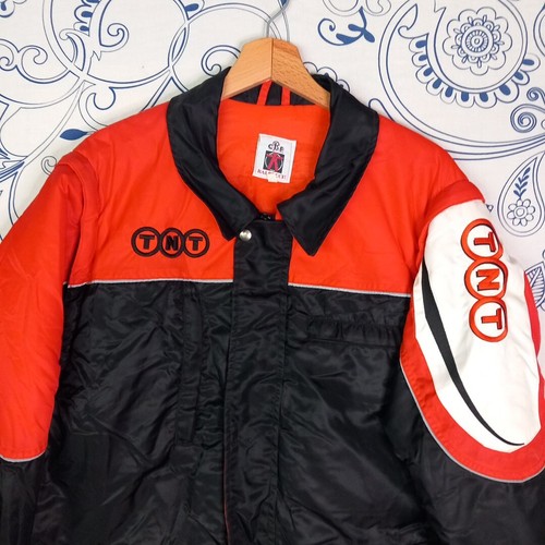 VINTAGE TNT WINTER JACKET LOGISTICA TRASPORTI TG M BALDUCCI SMANICABILE GIUBBOTT - Picture 2 of 23