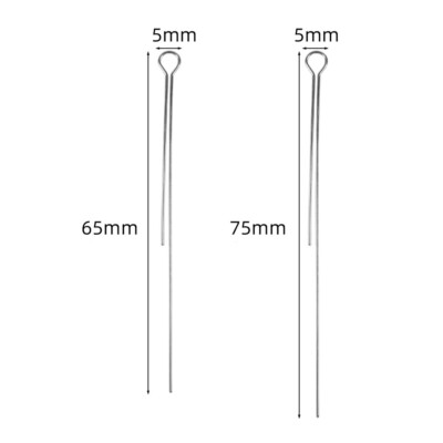 DIY Rotating Steel Wires Spinner Wire Fishing Bait Shafts 6.5/7.5cm  Accessory