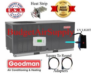 3-Ton-14-seer-Goodman-HEAT-PUMP-034-All-in-1-034-Package-Unit-GPH1436H41-sq2rd-tstat-UV