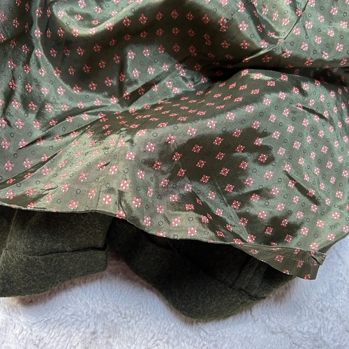 Vintage Loden Wasserabstossend Double Breasted Coat Lined Womens Green Pockets - Picture 10 of 11