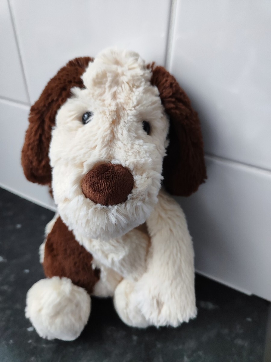 ぬいぐるみ  Medium Bashful Mutt Puppy Jellycat Medium Bashful Mutt Brown & cream Soft Toy Plush Rare
