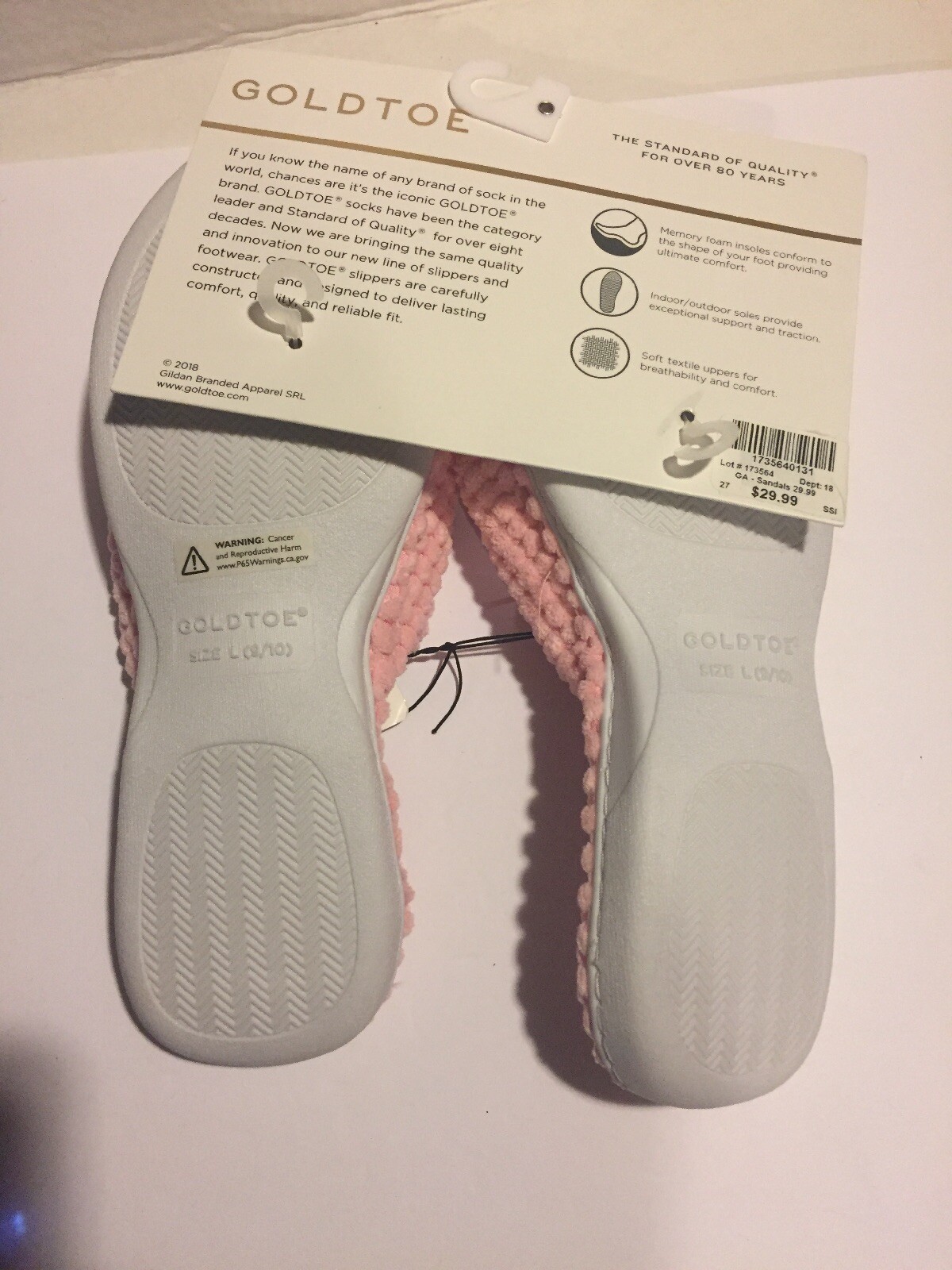 PANTOFOLA D’ORO Pantofole donna punta oro rosa floreale Misha nuove con etichetta taglia M Medium 9 10. G