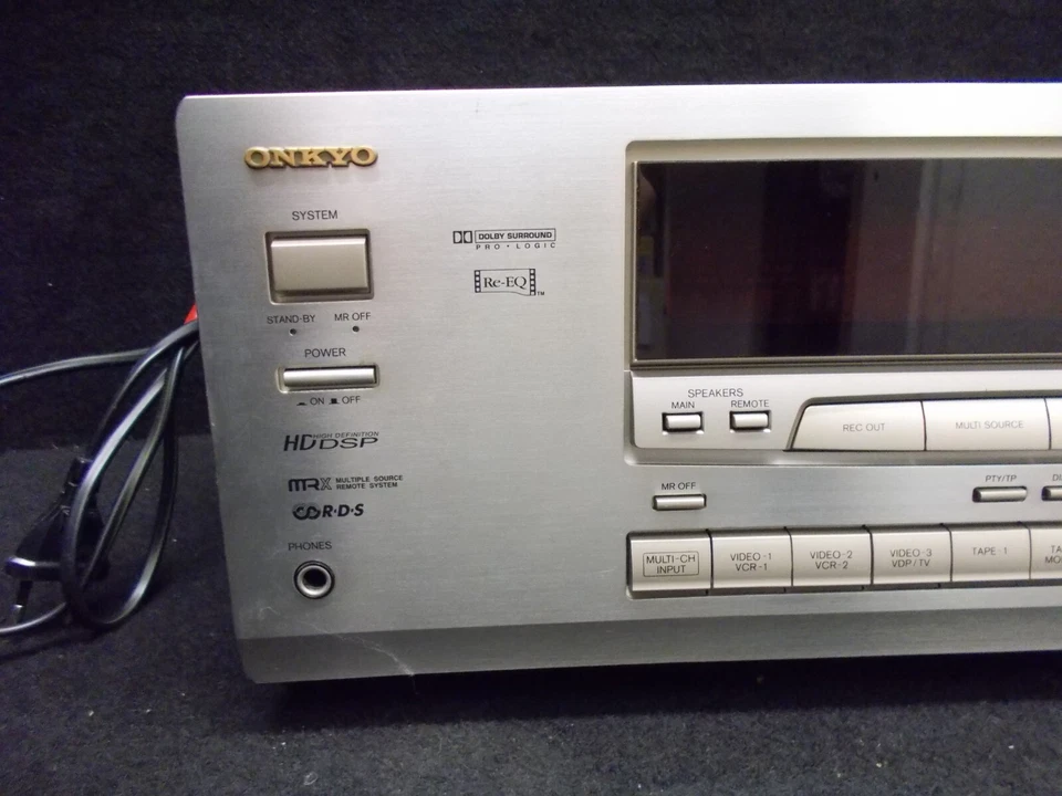 Onkyo TX-SV545, A / V-Receiver, mit Fernbedienung und Bedienheft, silber. #L-229 - Bild 2 von 4