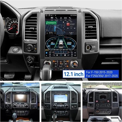 Android13 12.1" Car Stereo Radio GPS Carplay Tesla Style For Ford F150 2015-20 - Picture 2 of 15