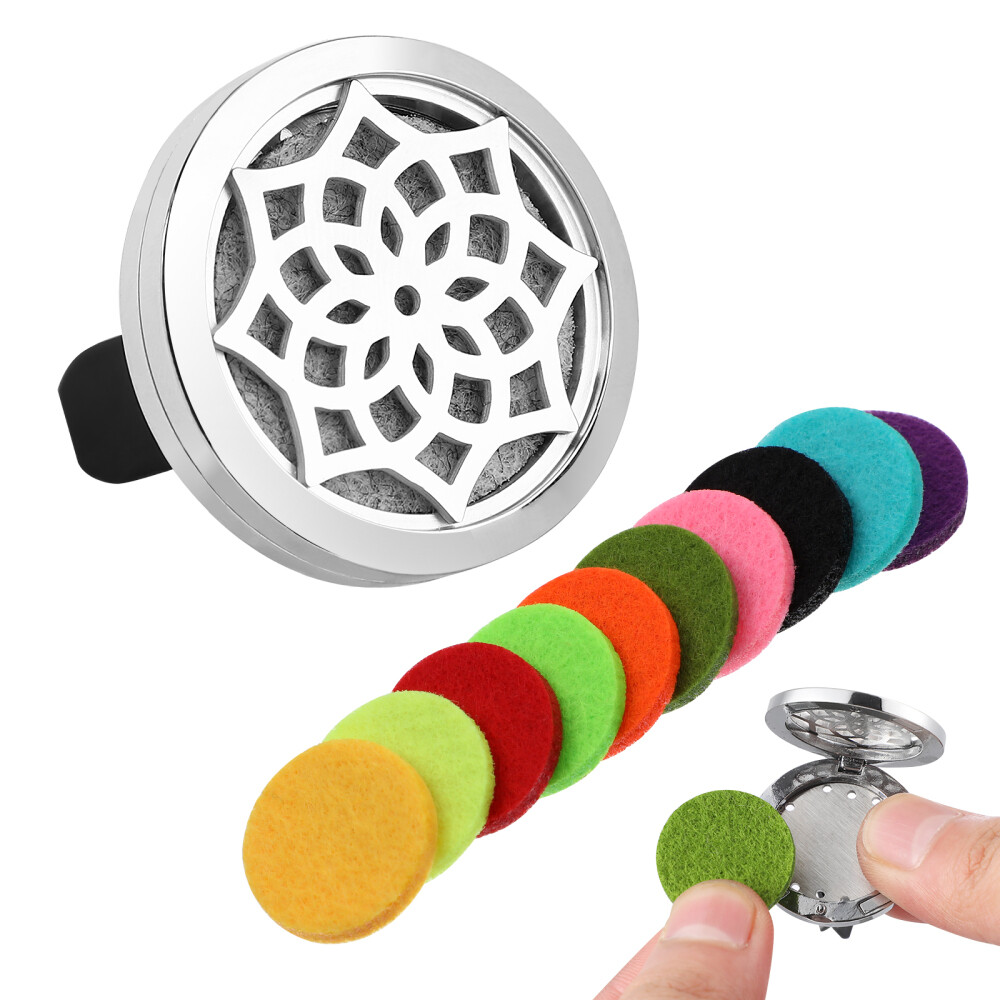 VORCOOL 316L Stainless Steel Sunflower Shaped Aromatherapy Home Car Essential