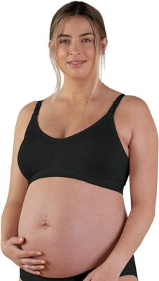 Bravado V-Neck Removable Pads Cup Bra Bralette Color Black Size L Nursing 1401VB