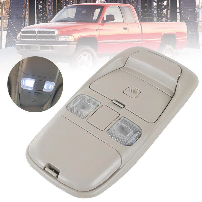 Almacenamiento interior de luces de mapa de consola de techo superior para Dodge Ram 1500 2500 1998-01 Foto 2 de 4