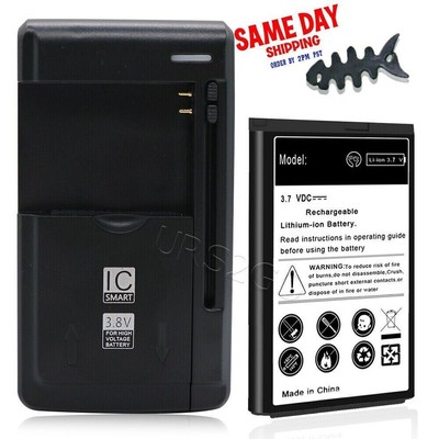 For Tracfone LG 442BG Extended Slim 1850mAh Li_ion Battery Wall Dock USB Charger