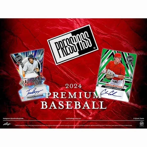 2024 Press Pass Premium Baseball Hobby BOX SEALED 24LEBPPP