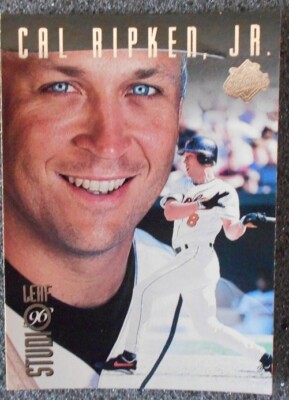 1996 Leaf Studios Cal Ripken Jr 1, Baltimore Orioles; MLB Baseball Sport Donruss