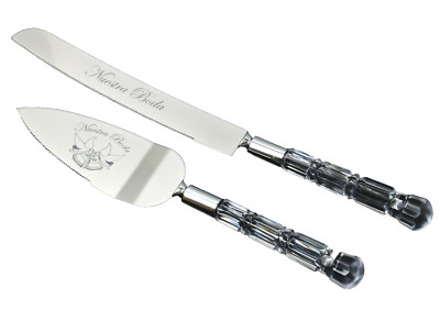 Boda Wedding Cuchillos De Pastel CaKE KNIFE Server Set Nuestra Bodal Silver New