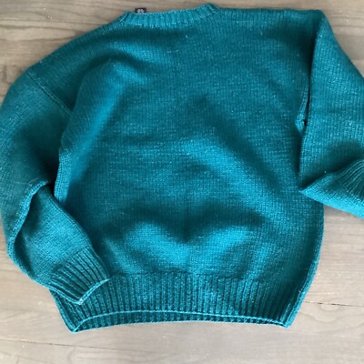 Vtg GAP 1989 Hand Knit Horse Rodeo Cowboy Shetland Wool