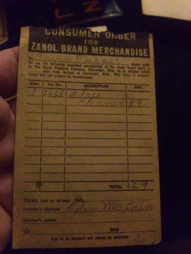Vintage Davis Baking Powder And Zanol Order Forms - Picture 4 of 5