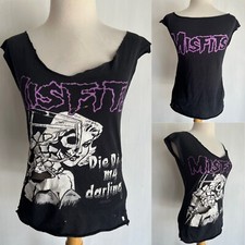 MISFITS 1998 Official Vintage 90s "Die My Darling" Destroyed T-Shirt Sz Medium