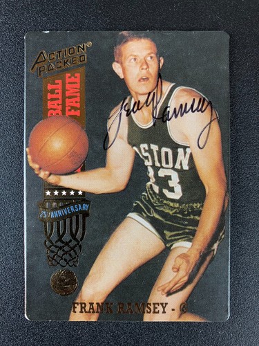 Frank Ramsey HOF 1993 Action Packed In Person IP TTM signed Auto Autogramm