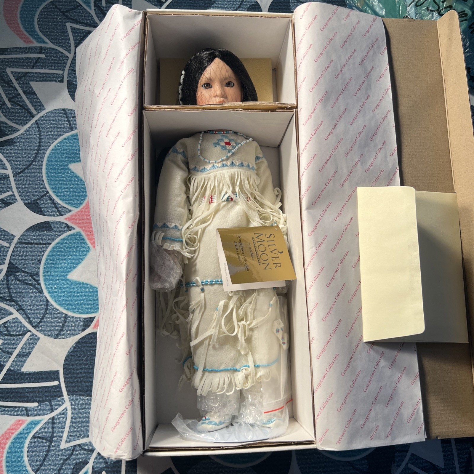 American Indian Princess Porcelain Doll Silver Moon 18