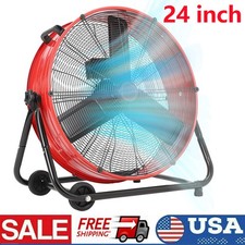 24 Industrial Drum Fan 3 Speed 360° Tilt Hea...