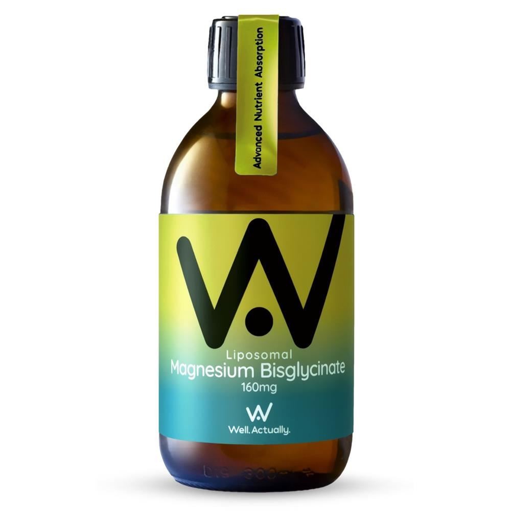 Well Actually Mag Bisglycinate 160mg Lipo Liquid Apple Twist 250ml - 4 Pack - Image 2
