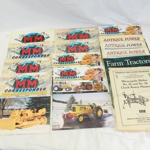 MM Corresponder Magazine Minneapolis Moline Lot of 9 & Planter Manual & Extras