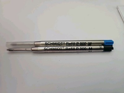 2 Schmidt P900 M - PARKER CROSS STYLE REFILL BALLPOINT PENBLACK/BLUE NEW