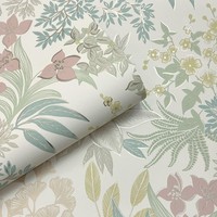 Holden 14221 Tapete Blumen Floral Creme Pink Metallic Washable VollblüTe