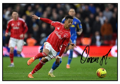 11195. Omari Hutchinson Signed Pictures A4 Prints Forest Ipswich Chelsea Arsen