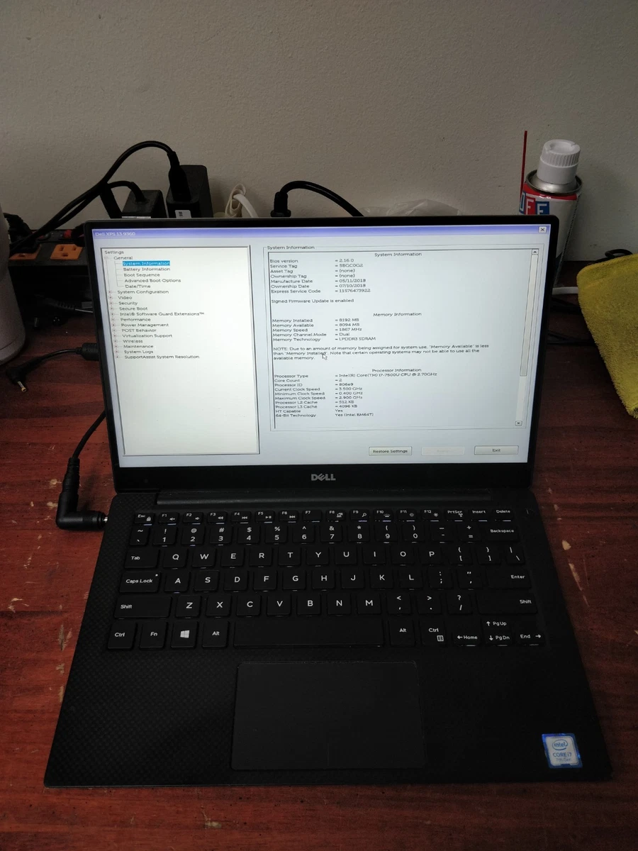 Dell XPS 13 9360 PC Intel Core I5-7200U Processor for Sale | Shop