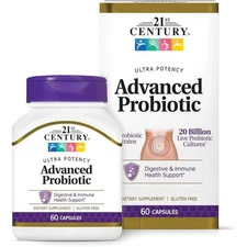 21st Century Ultra Potency Advanced Probiotic 20 Billion Cfu 60 Caps