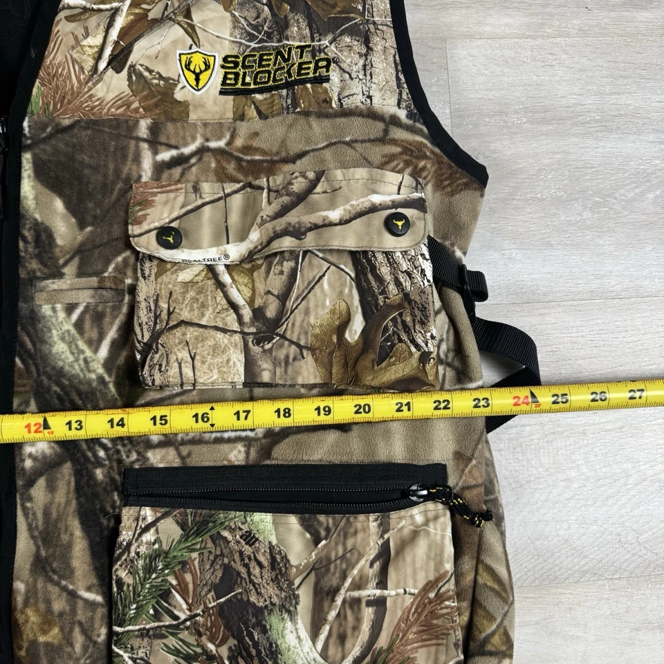 Scent Blocker Camo Vest Fleece Full Zip Shield Hunting Outdoor Men’s XL/2XL - Image 4 of 4