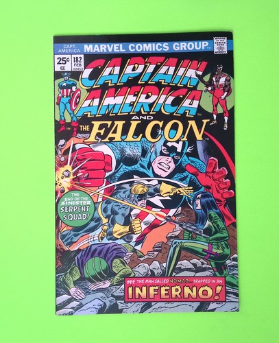Captain America #182 Vol. 1 1975 Marvel Comics Higher Grade Comic Book Q117-23