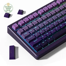 Shine through PBT Keycaps 60 75 100 Percent Cherry Profile, Custom Key Cap Doubl