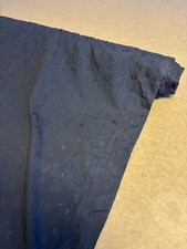 5 Metres Black With See Through Flowers 100% Cotton Cotton Deadstock Fabric