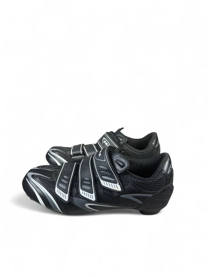 Serfas Women’s Black White Cycling Shoes 3-Strap Spin Bike Performance Size 6.5 - Image 3 of 4