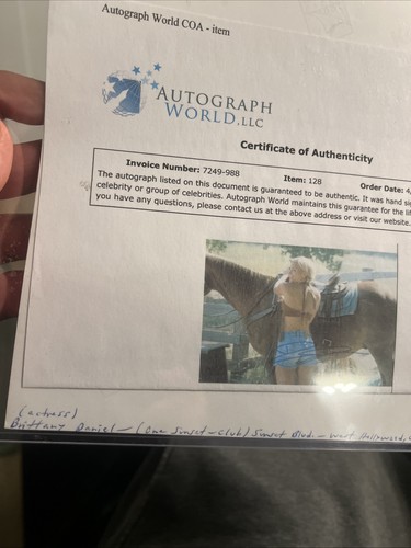 Foto firmata Brittany Daniel 8x10 Joe Dirt autografata Zobie certificato di autenticità - Foto 4 di 5