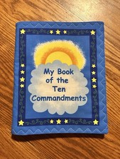 My Book Of The Ten Commandments Fabric Softbook, Washable Fabric Book