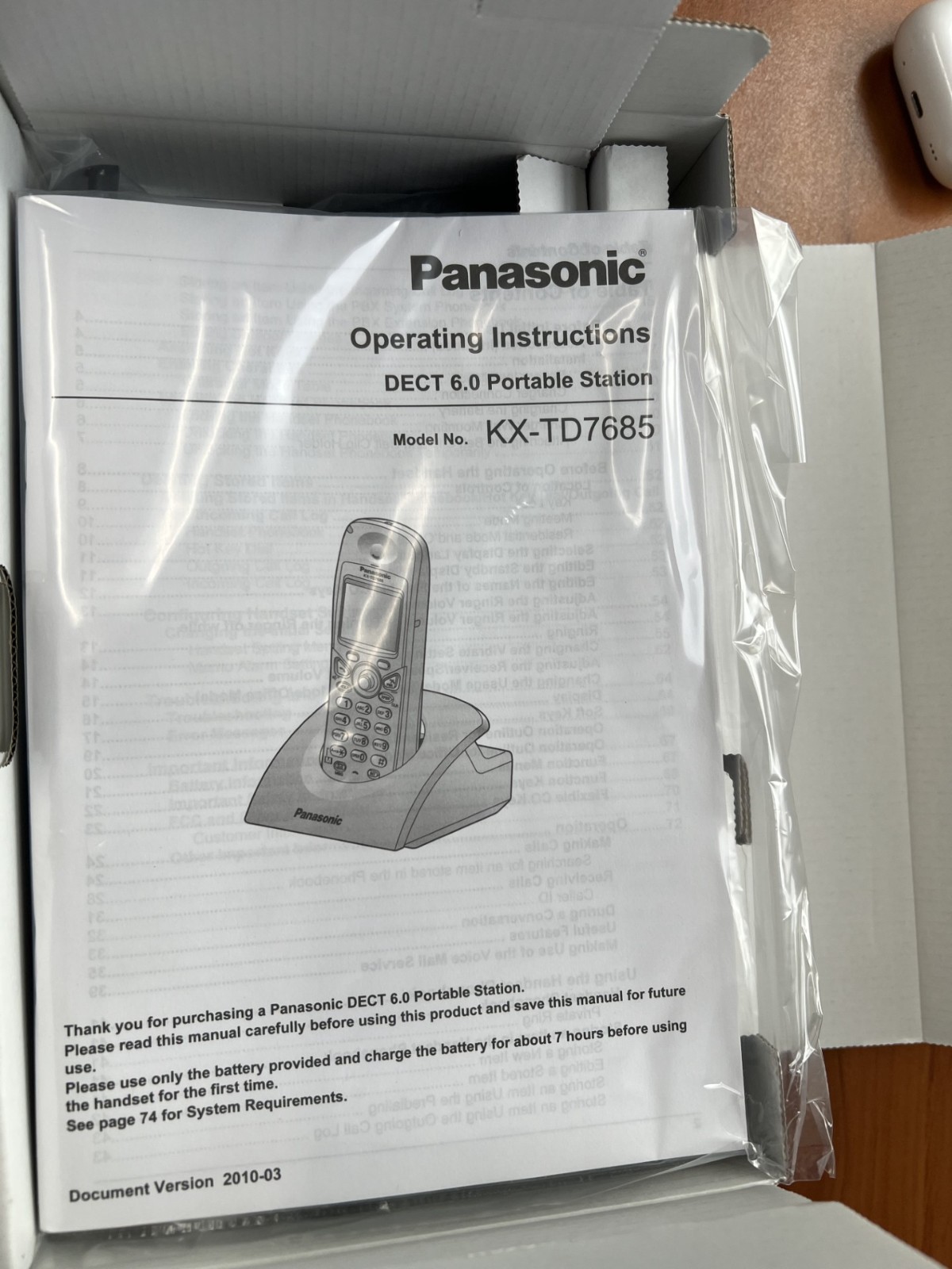 Panasonic KX-TD7685 Cordless Phone