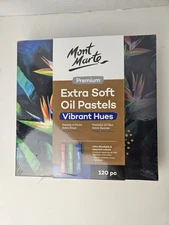 Mont Marte Extra Soft Oil Pastels Vibrant Hues Premium 120pc