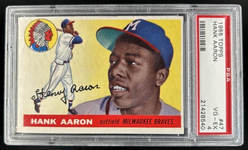 1955 Topps Hank Aaron #47 PSA 4