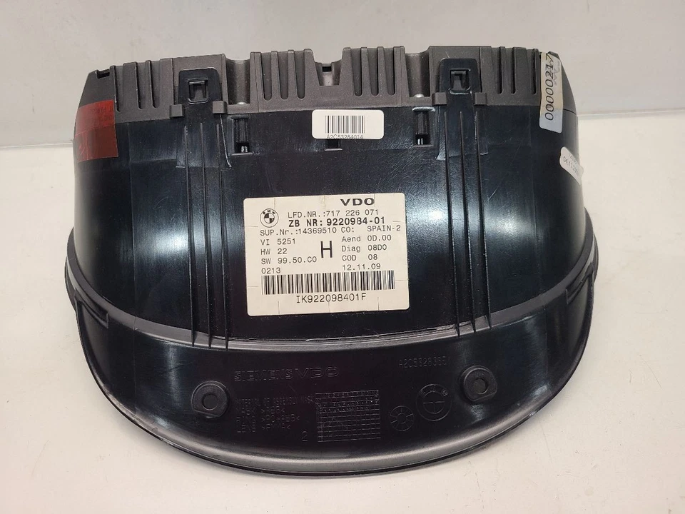 BMW 328XI 2007-10 (sedán) velocímetro sin crucero adaptativo 62109220962 Foto 4 de 4