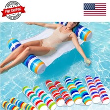 5 Pack Inflatable Pool Hammock Floats for Adults, 4-in-1 Multi-Purpose Water ...