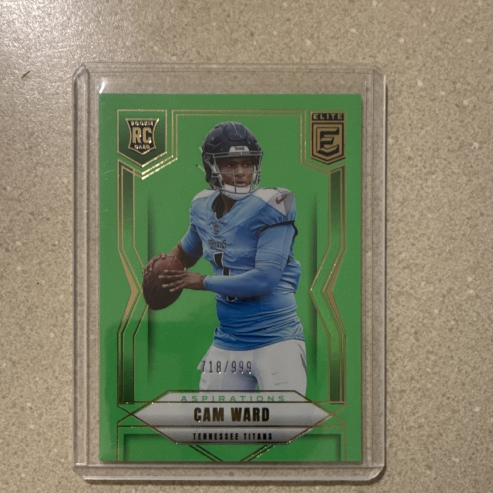 Panini 2025 Donruss Elite Aspirations Rookie Cam Ward #101 Tennessee Titans /999