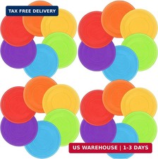 Kids Flying Disc 7 Inch Silicone Flying Disks Bulk for Children Dog Outdoor Back