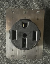 50 Amp 250V NEMA 6-50R Power Outlet, Heavy-Duty 50A Receptacle, for Welders, Pla