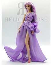 Helicon Rose Purple Evening Dress Gown For Integrity Fashion Royalty Dolls