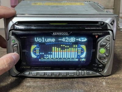 Kenwood DPX-510 DSP 2DIN CD Cassette Deck Player Equalizer