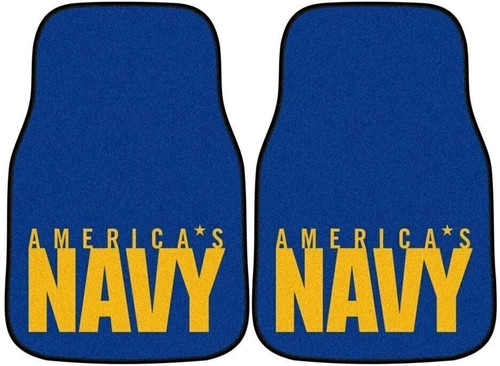 United States Navy Military Front Floor Mats, Carpet Car Set, 18x27 Inch,... - Bild 1 von 2